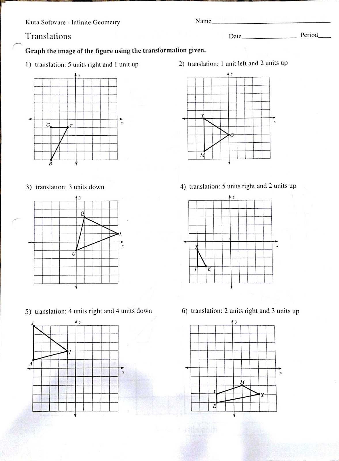 30 Translation Rotation Reflection Worksheet | Education Template In Sequence Of Transformations Worksheet