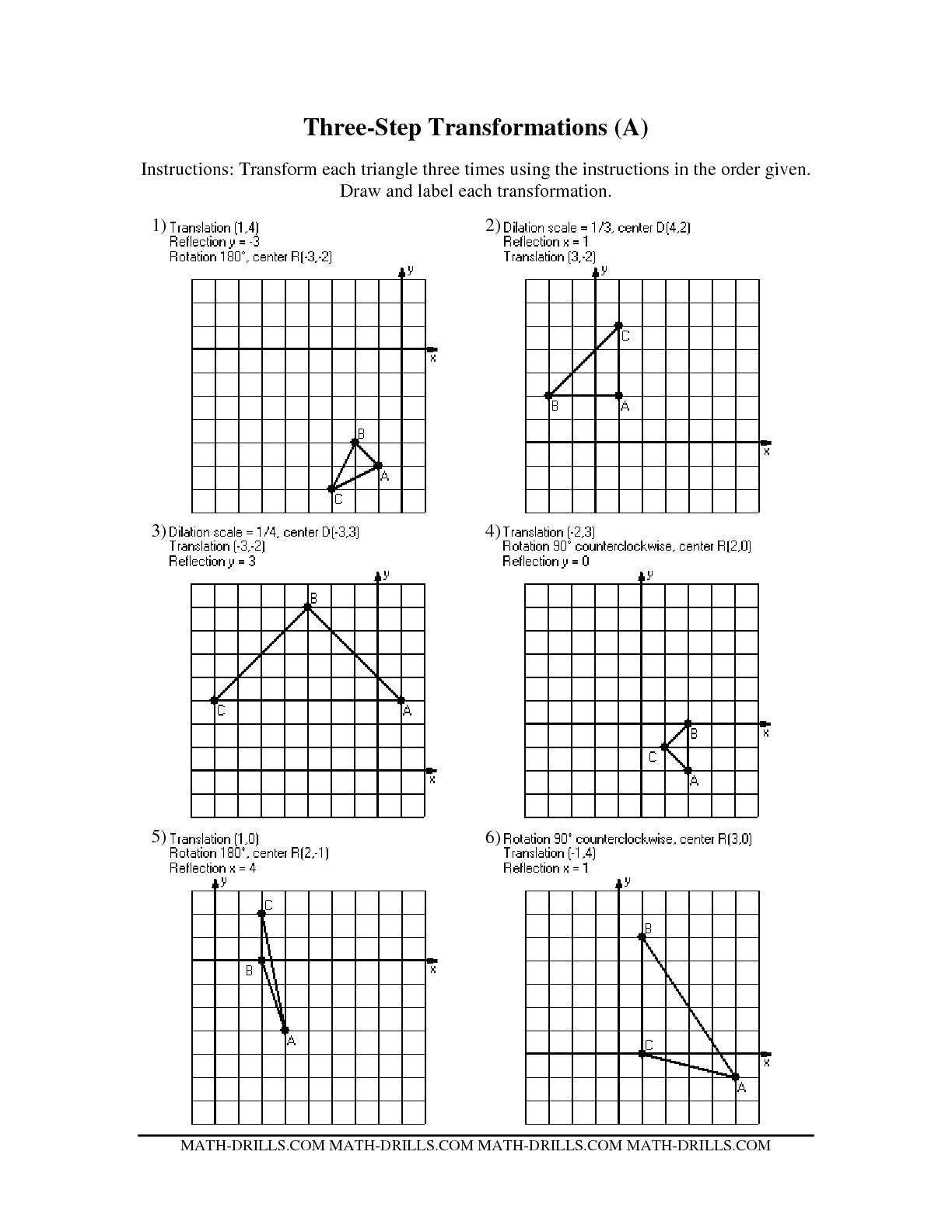 30 Translation Rotation Reflection Worksheet | Education Template intended for Translation Rotation Reflection Worksheet