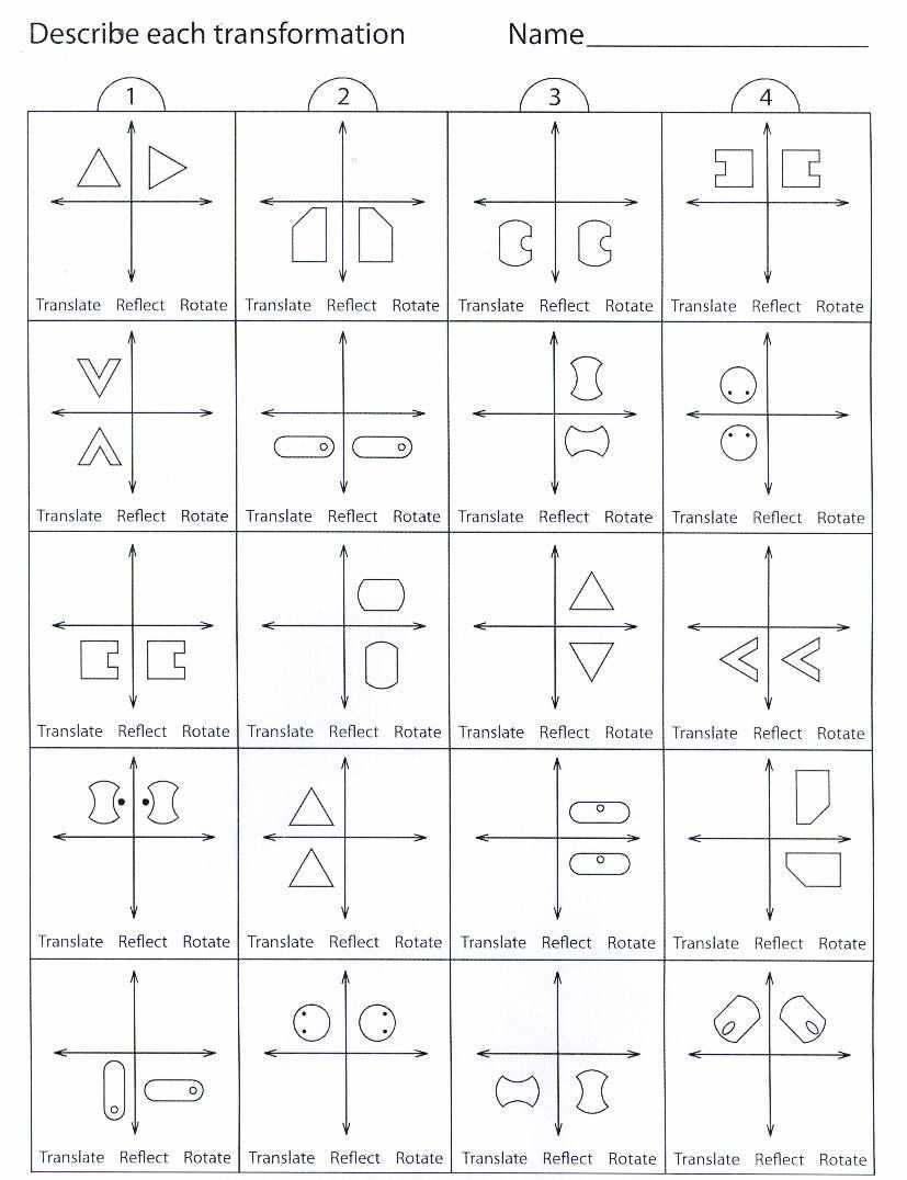 30 Translation Rotation Reflection Worksheet | Education Template Pertaining To Translations Reflections And Rotations Worksheet