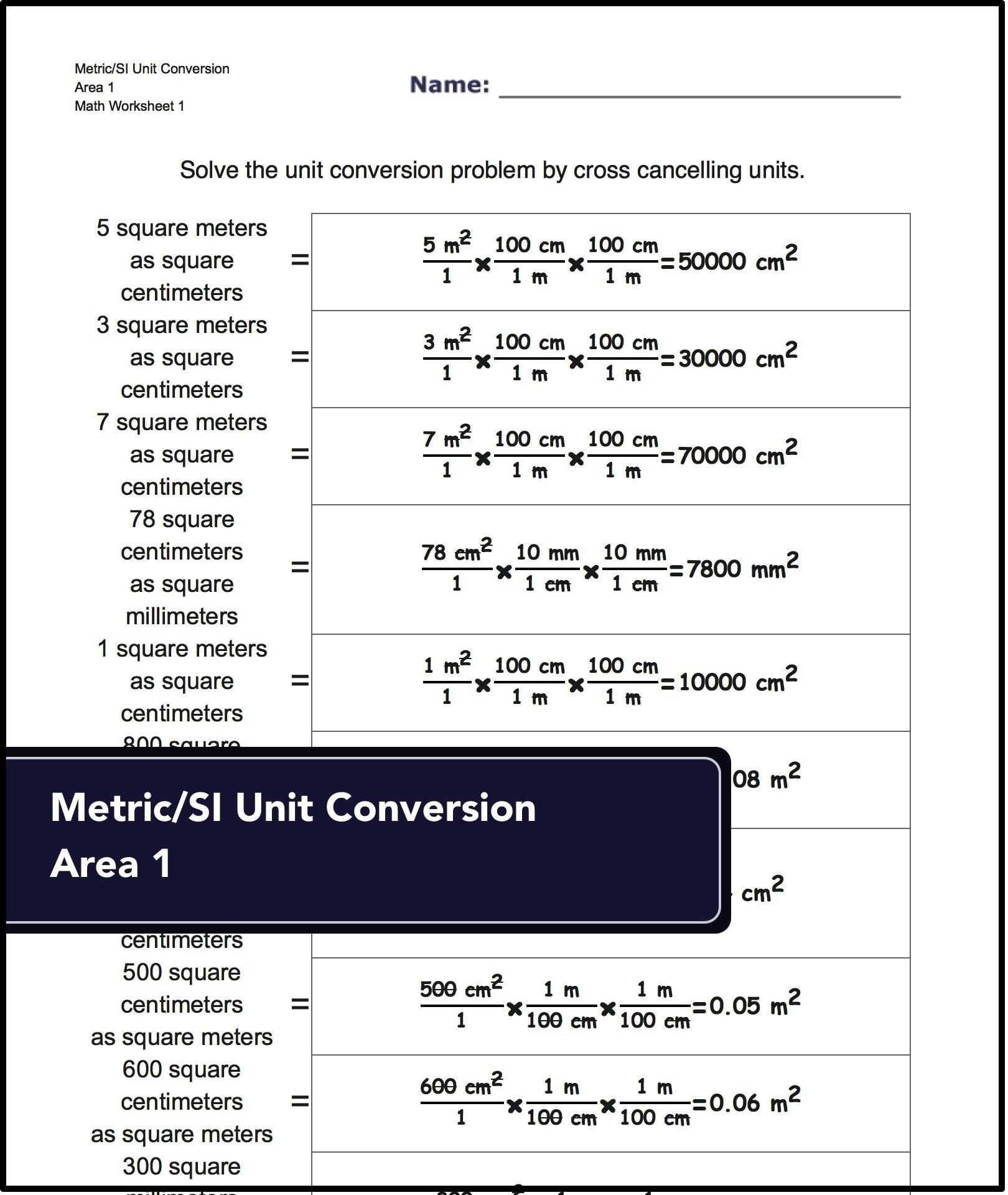 30 Unit Conversion Worksheet Answers | Education Template pertaining to Unit Conversion Worksheet Answers