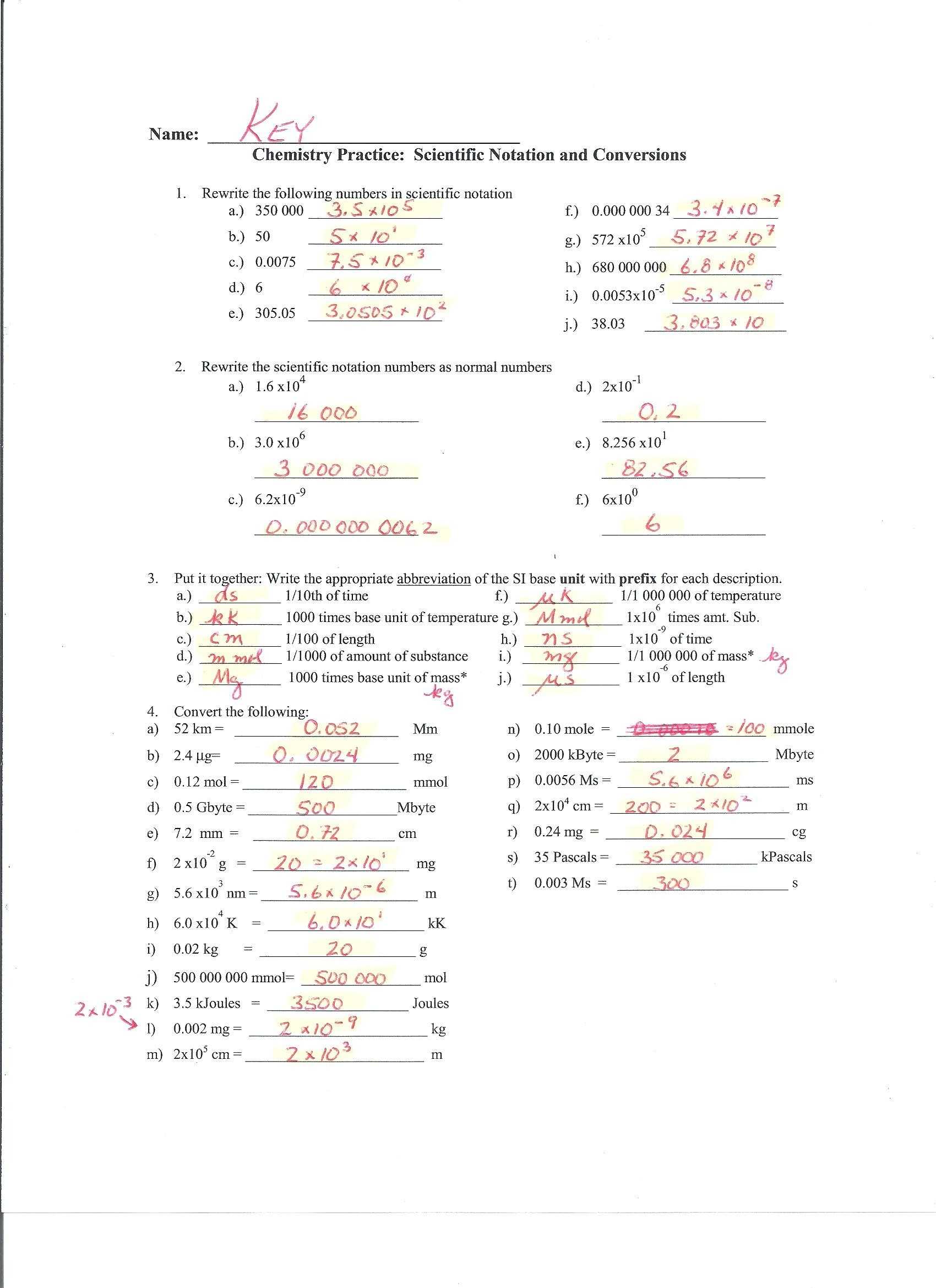 30 Unit Conversion Worksheet Chemistry | Education Template Inside Unit Conversions Worksheet Answers