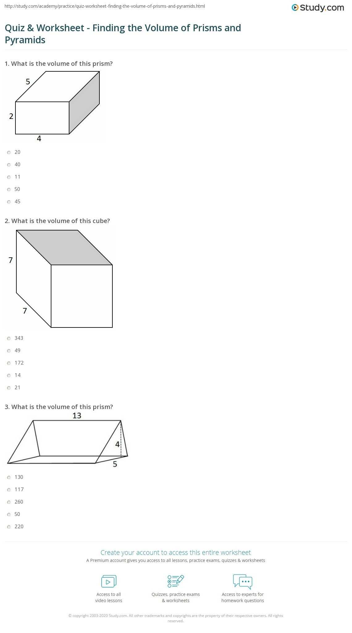 30 Volume Of Pyramids Worksheet | Education Template Regarding Volume Of Pyramids Worksheet