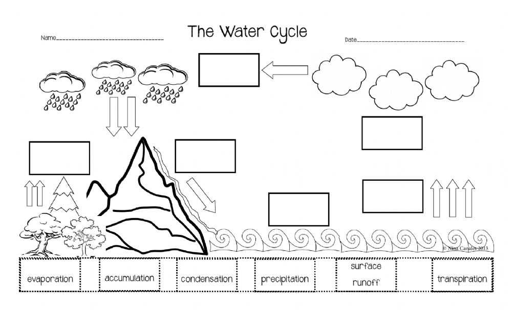 31 Label Water Cycle - Labels 2021 Regarding The Water Cycle Worksheet Answers