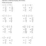 31 Operations With Rational Numbers Worksheet Pdf – Support Worksheet In Operations With Rational Numbers Worksheet