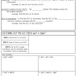 32 Algebra 1 Unit 8 Factoring By Using The Gcf Worksheet – Worksheet Source 2021 Regarding Algebra 1 Factoring Worksheet