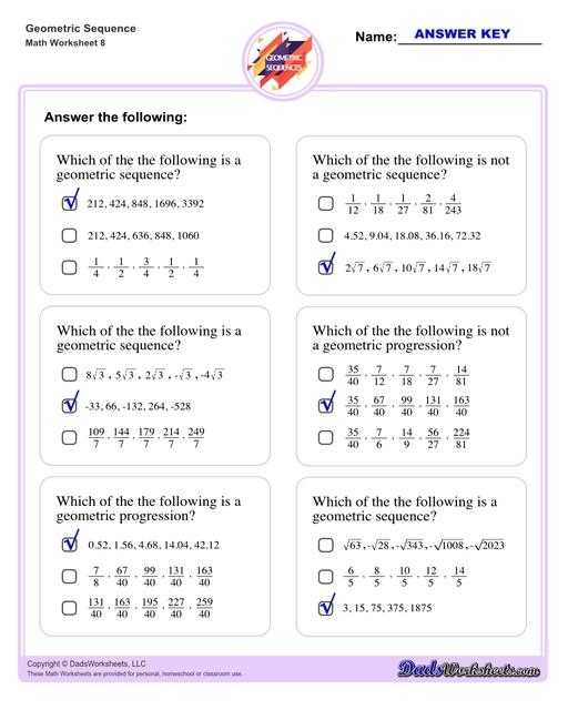32 Geometric Sequences Practice Worksheet - Worksheet Source 2021 For Geometric Sequence Practice Worksheet