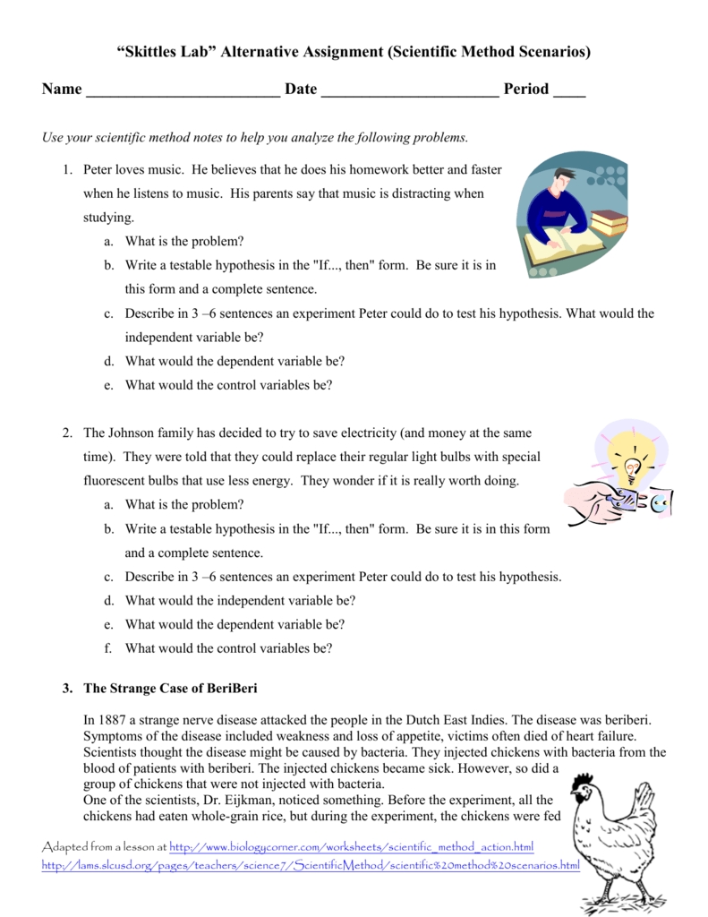 34 Scientific Method Scenarios Worksheet - Free Worksheet Spreadsheet regarding Scientific Method Examples Worksheet