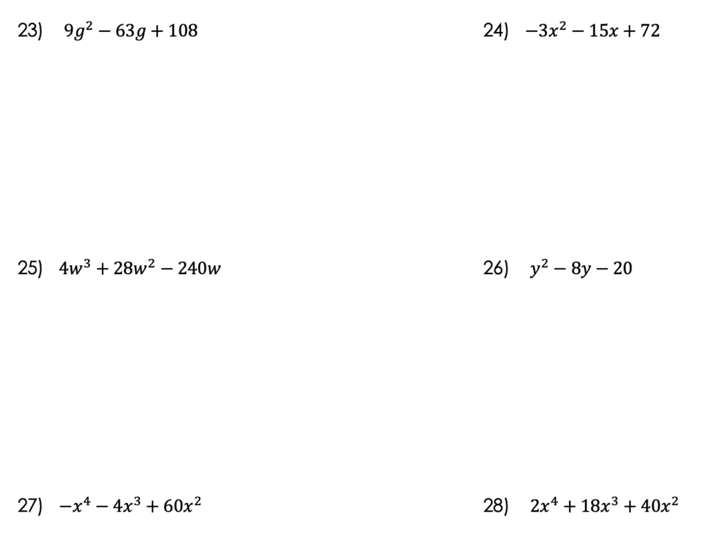 35 Factoring Polynomials Gcf Worksheet - Combining Like Terms Worksheet In Factoring Polynomials Gcf Worksheet