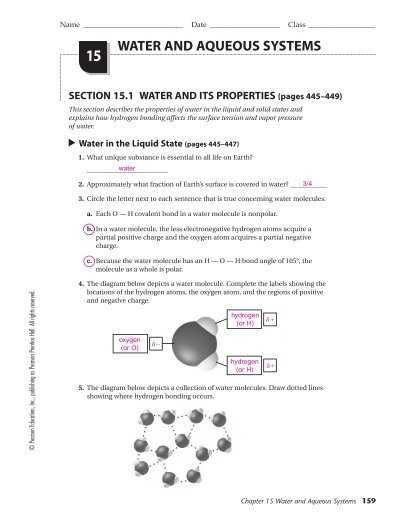 35 The Properties Of Water Worksheet Answers - Support Worksheet for Properties Of Water Worksheet Answers