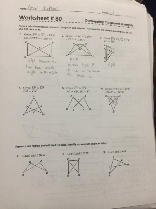35 Worksheet Congruent Triangles Answers - Combining Like Terms Worksheet Inside Triangle Congruence Worksheet Answers