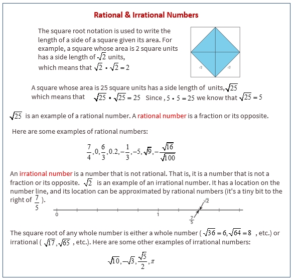 41 Rational And Irrational Numbers Worksheet - Worksheet Information inside Rational Vs Irrational Numbers Worksheet