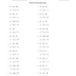 42 Factoring Trinomials A 1 Worksheet Answers – Worksheet Database In Factoring Trinomials Worksheet Answers