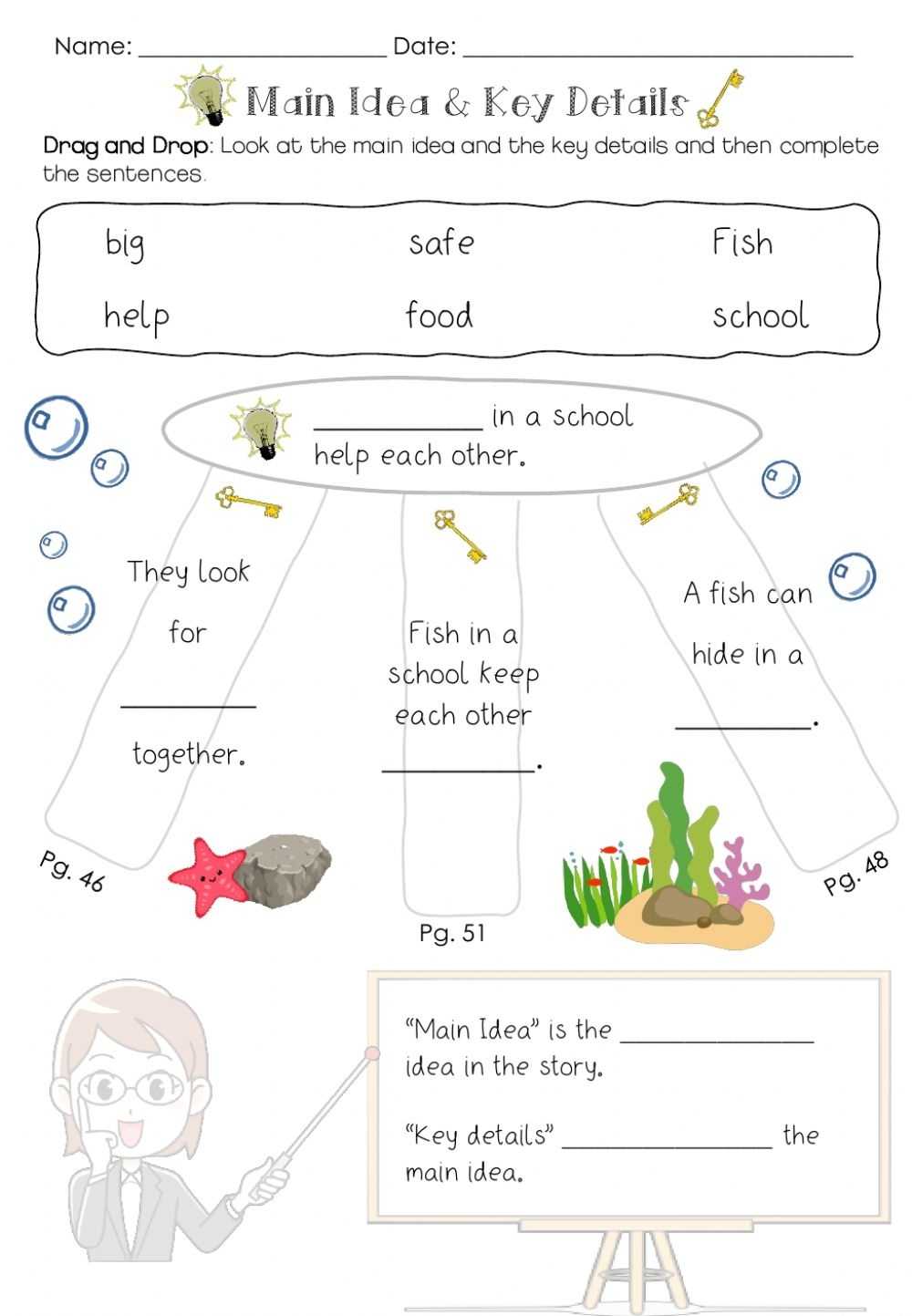 42 Main Idea Worksheet 4 Answers - Worksheet For You for Main Idea Worksheet 4