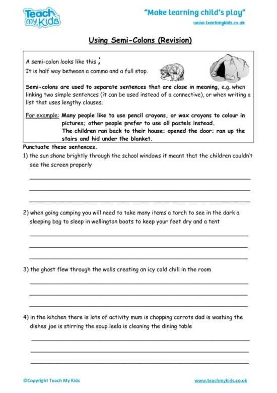 43 Semicolons And Colons Worksheet - Worksheet Database In Semicolons And Colons Worksheet