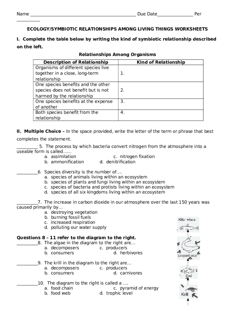 43 Symbiotic Relationships Worksheet Answers - Top Educational Blog Within Symbiotic Relationships Worksheet Good Buddies