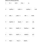49 Balancing Chemical Equations Worksheets [With Answers] Inside Balancing Equations Worksheet Answers Chemistry