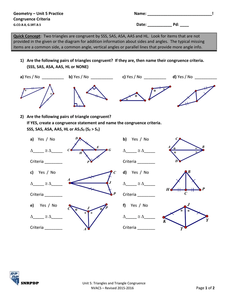 5.3 Sas Triangle Congruence Answer Key → Waltery Learning Solution For Student inside Proving Triangles Congruent Worksheet Answers