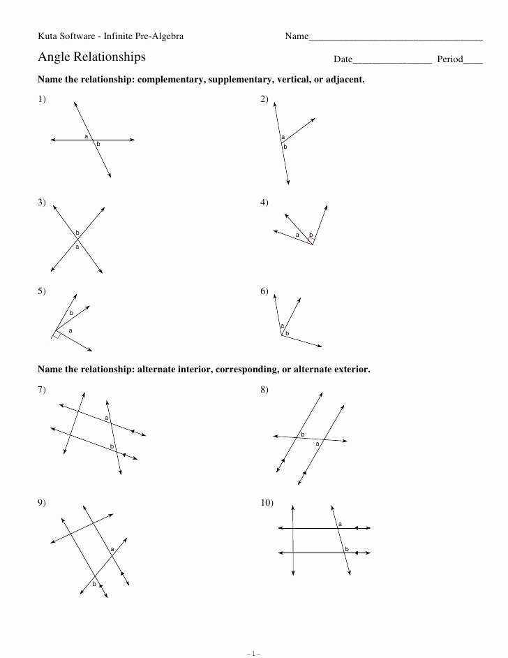 50 Angle Pair Relationships Worksheet | Chessmuseum Template Library Inside Angle Pair Relationships Practice Worksheet