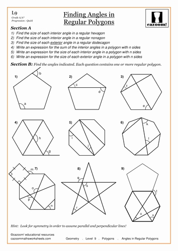 50 Angles Of Polygon Worksheet | Chessmuseum Template Library Pertaining To Polygon And Angles Worksheet