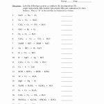 50 Chemical Reactions Types Worksheet | Chessmuseum Template Library With Regard To Types Of Chemical Reactions Worksheet