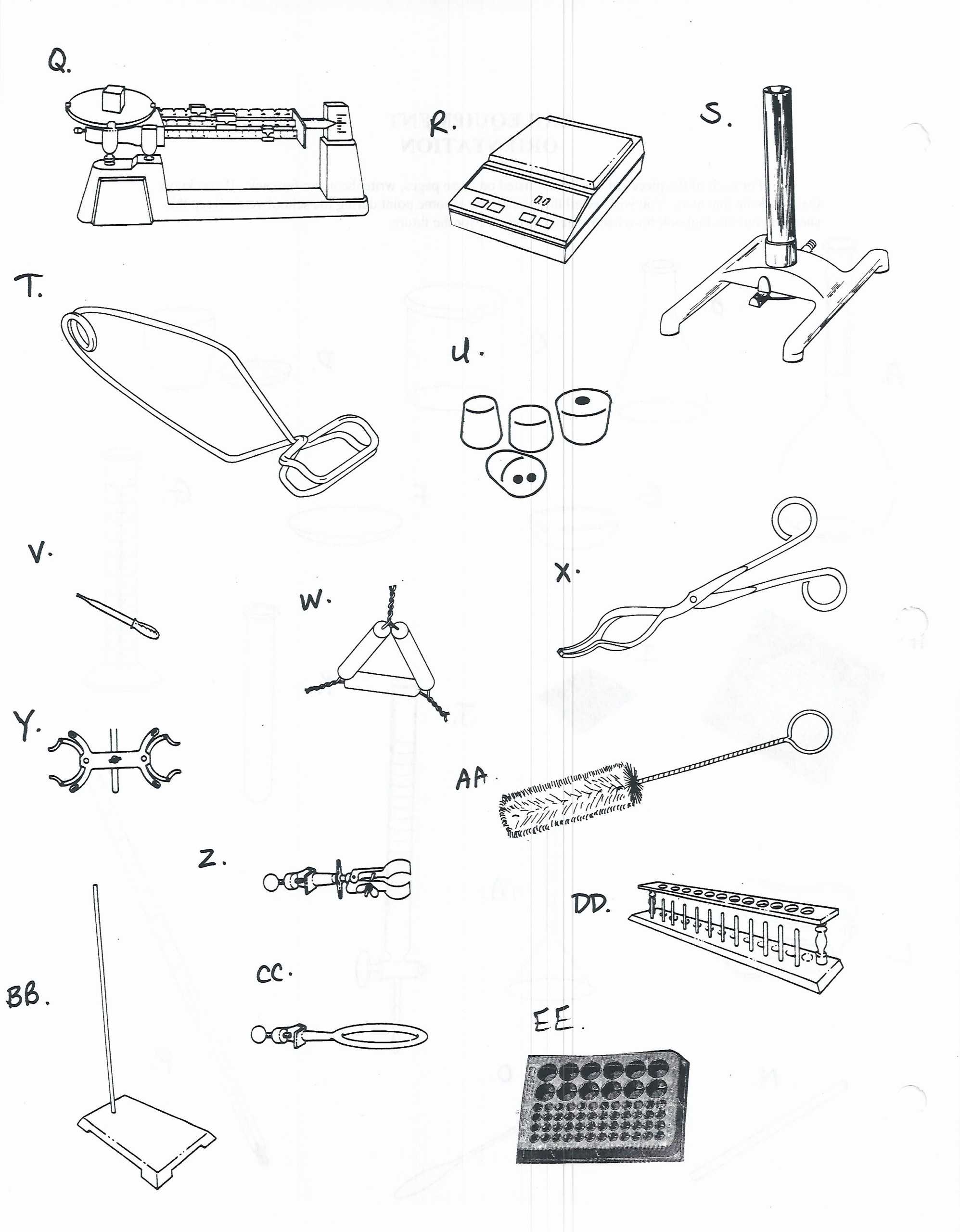 50 Chemistry Lab Equipment Worksheet | Chessmuseum Template Library With Chemistry Lab Equipment Worksheet