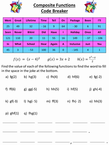 50 Composite Functions Worksheet Answers | Chessmuseum Template Library With Regard To Composite Function Worksheet Answers