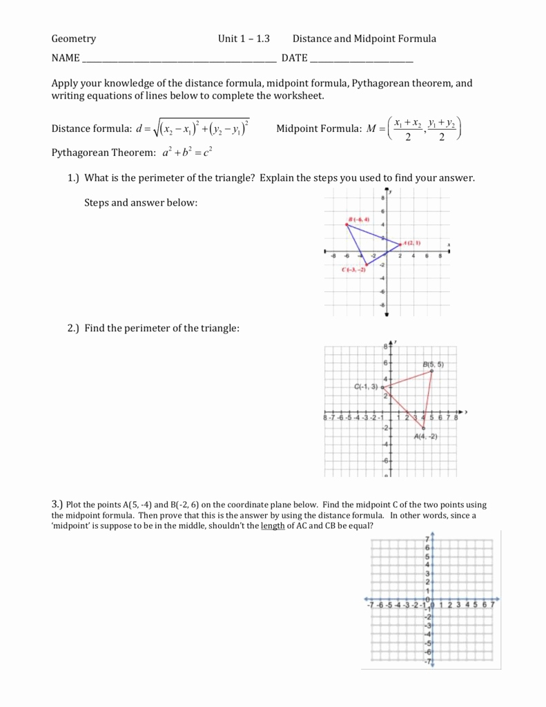 50 Distance And Midpoint Formula Worksheet | Chessmuseum Template Library in Distance And Midpoint Worksheet