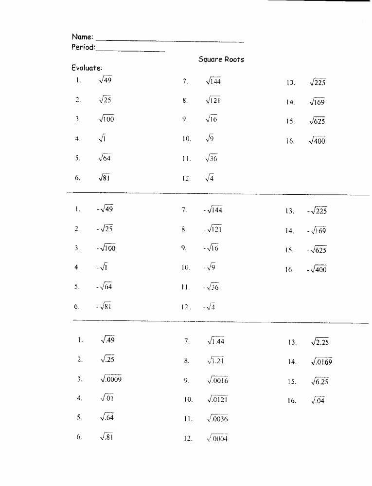 50 Estimating Square Root Worksheet | Chessmuseum Template Library with regard to Estimating Square Roots Worksheet