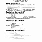 50 Factoring Greatest Common Factor Worksheet | Chessmuseum Template For Factoring Greatest Common Factor Worksheet