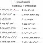 50 Factoring Polynomials Gcf Worksheet | Chessmuseum Template Library For Factoring Polynomials Gcf Worksheet