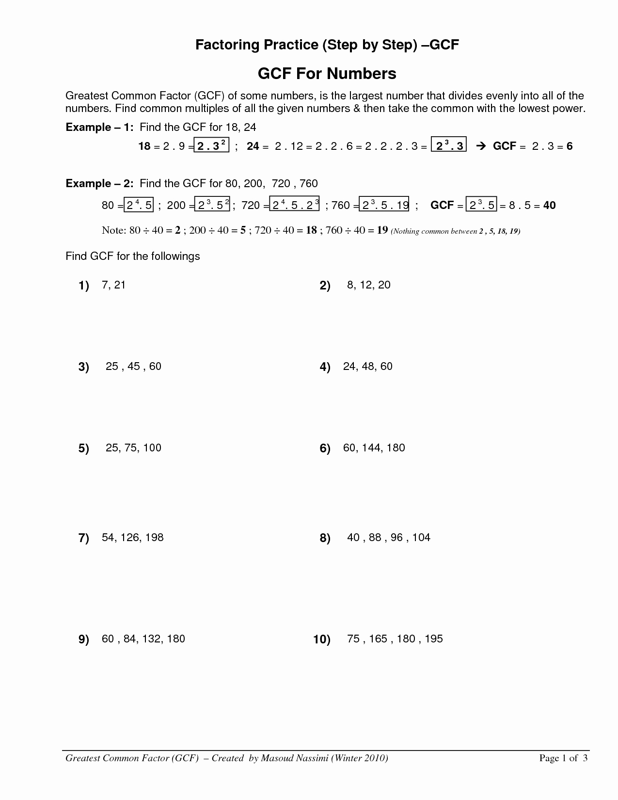 50 Factoring Polynomials Gcf Worksheet | Chessmuseum Template Library Intended For Factoring Polynomials Gcf Worksheet
