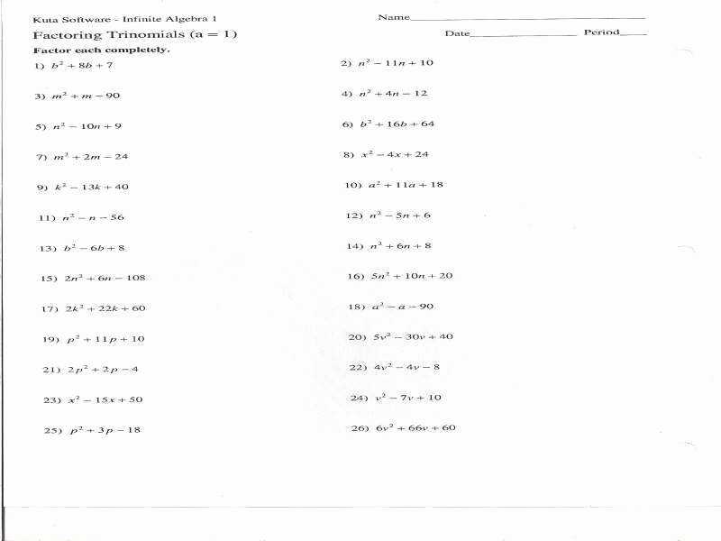 50 Factoring Trinomials Worksheet Answers | Chessmuseum Template Library Intended For Factoring Trinomials Worksheet Answers