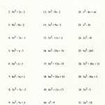 50 Factoring Trinomials Worksheet Answers | Chessmuseum Template Library With Regard To Factoring Worksheet With Answers