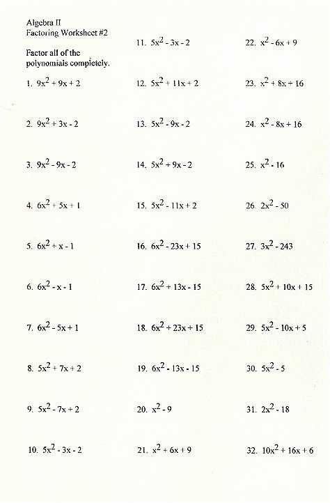 50 Factoring Trinomials Worksheet Answers | Chessmuseum Template Library With Regard To Factoring Worksheet With Answers