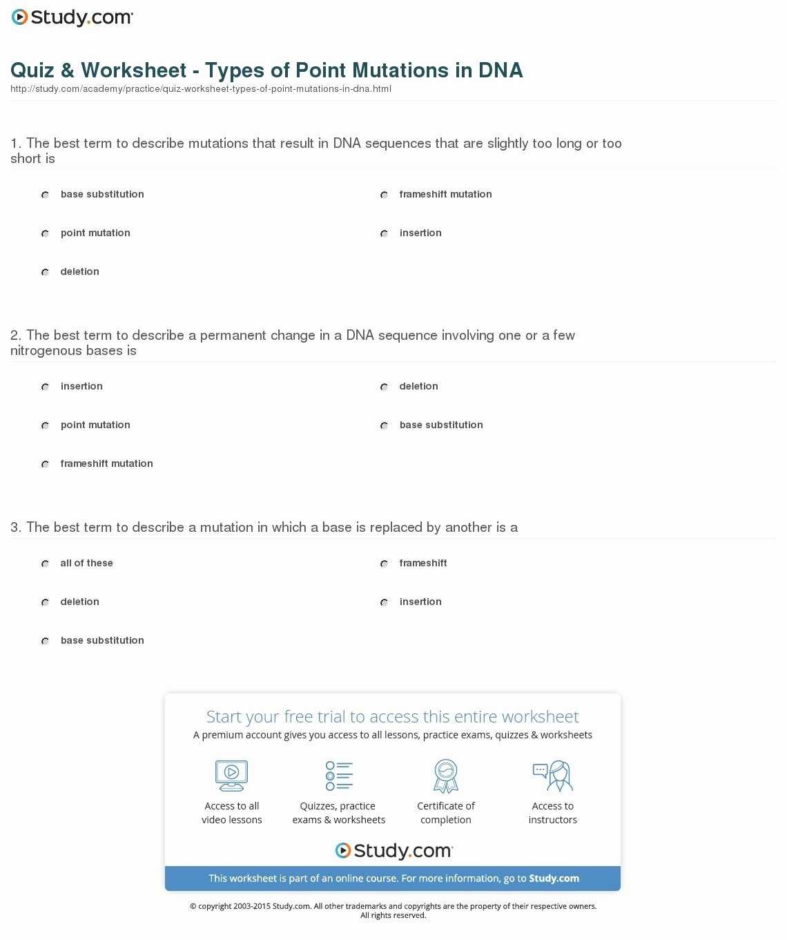 50 Genetic Mutations Worksheet Answer Key | Chessmuseum Template Library within Genetic Mutations Worksheet Answer Key