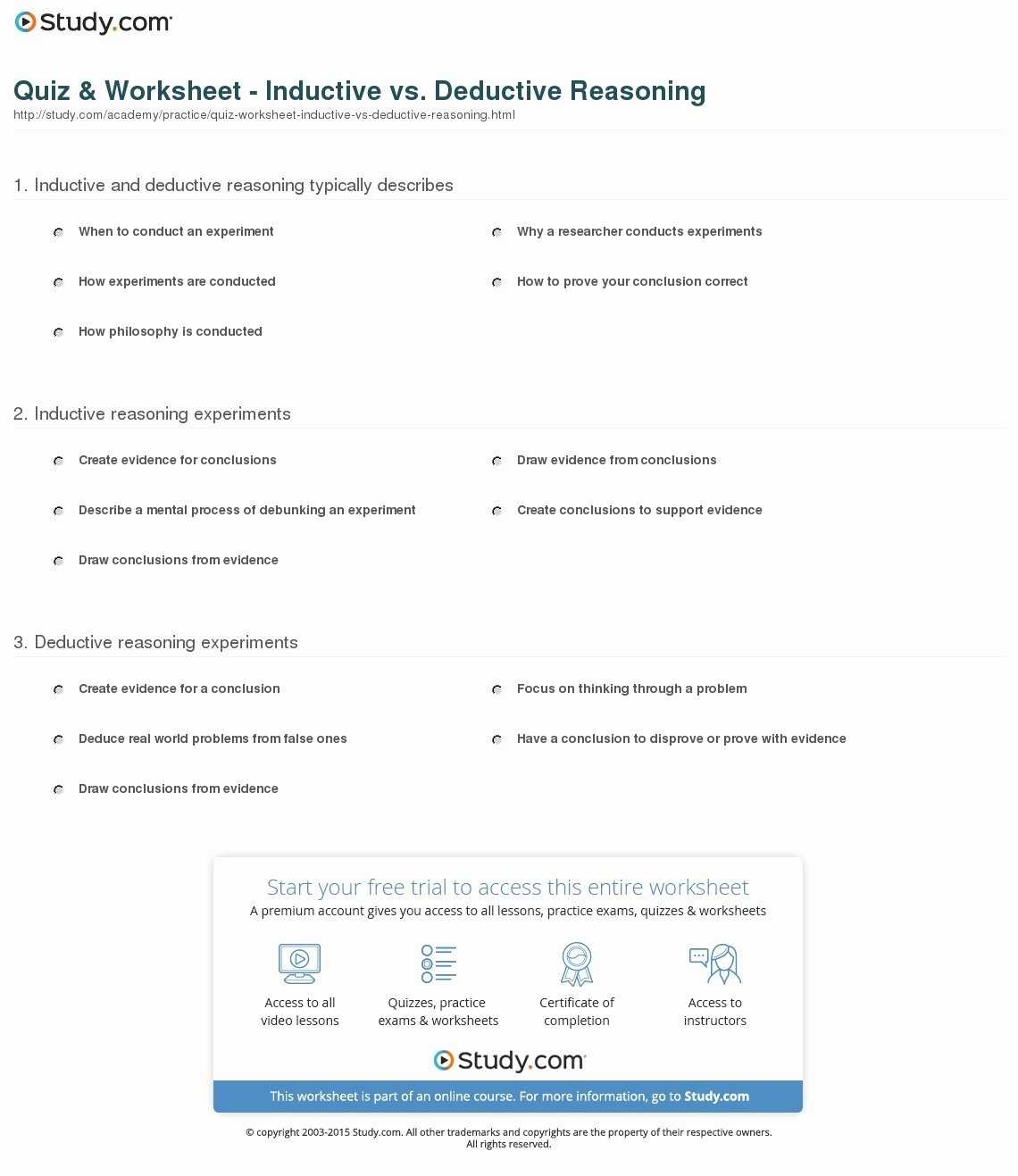 50 Inductive And Deductive Reasoning Worksheet | Chessmuseum Template Library intended for Inductive And Deductive Reasoning Worksheet