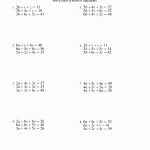 50 Linear Equation Worksheet Pdf | Chessmuseum Template Library With Systems Of Equations Review Worksheet