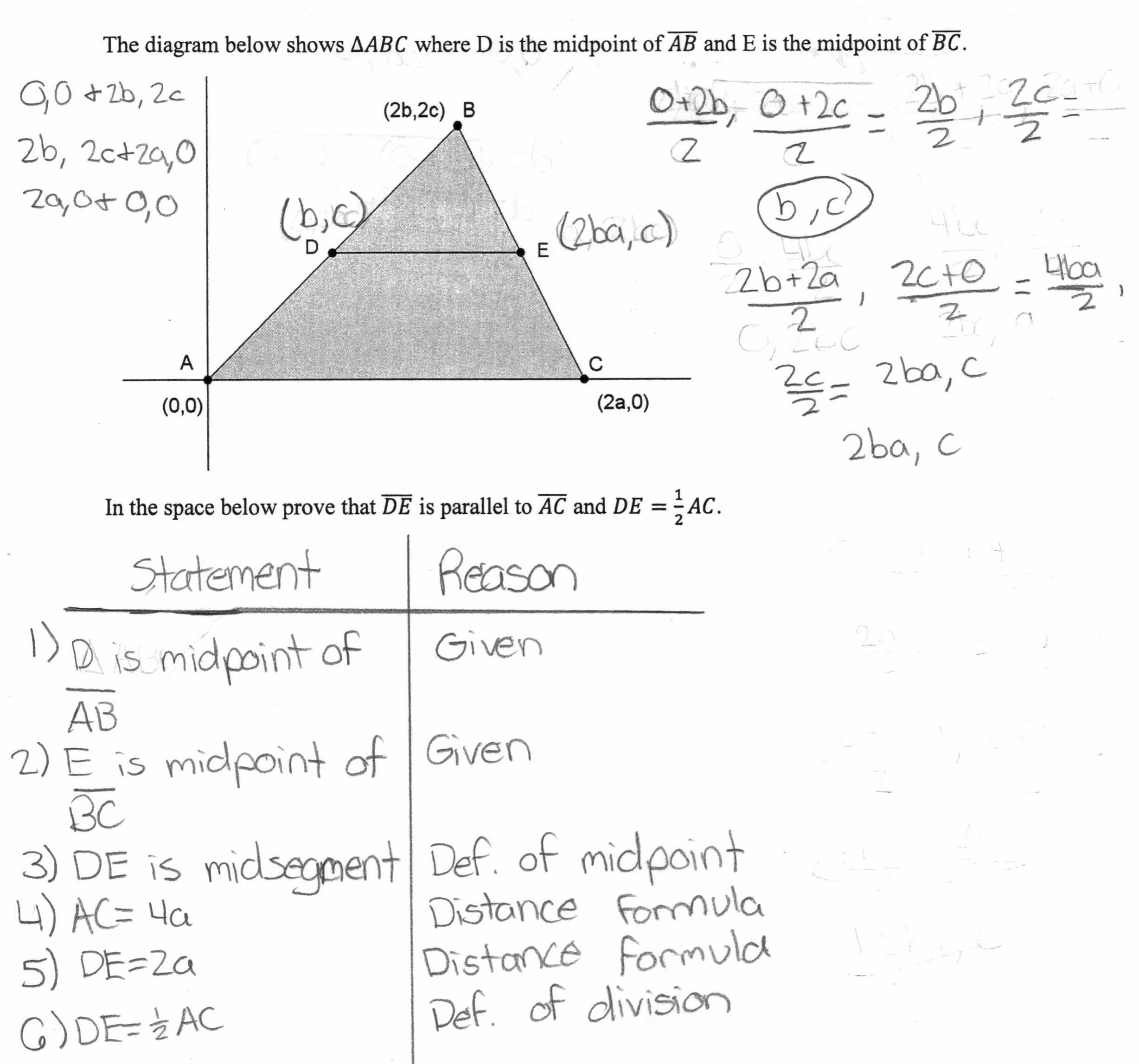 50 Midsegment Of A Triangle Worksheet | Chessmuseum Template Library with regard to Midsegment Theorem Worksheet Answer Key