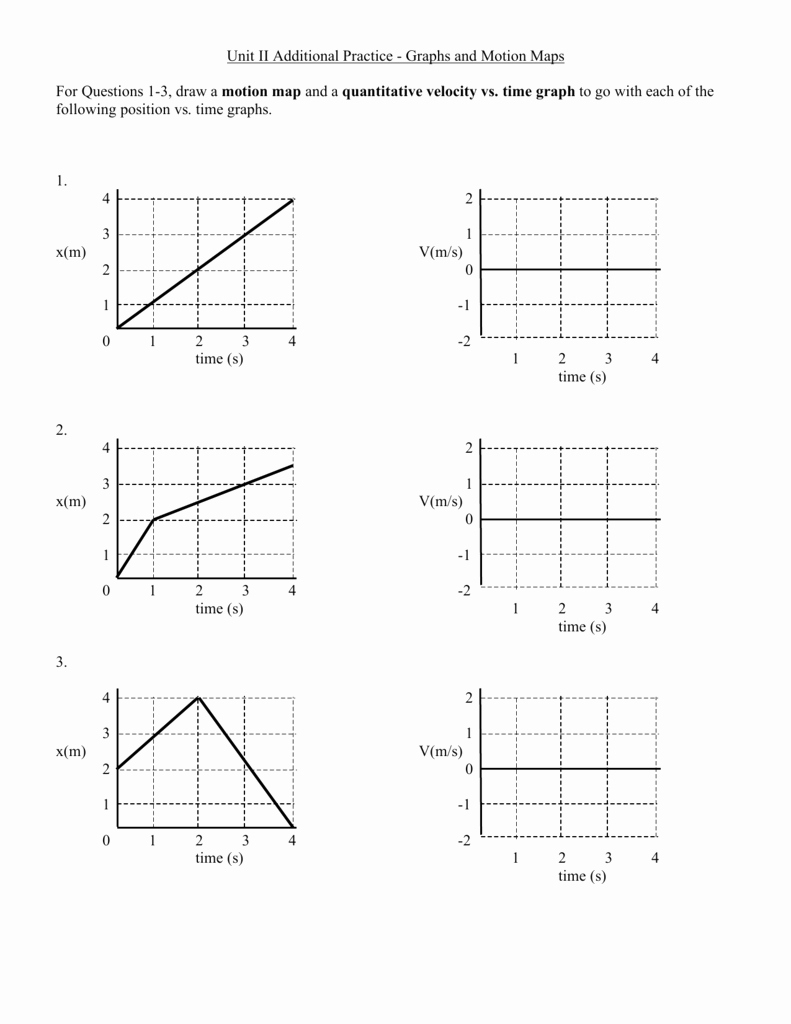 50 Motion Graphs Worksheet Answers | Chessmuseum Template Library pertaining to Motion Graphs Physics Worksheet