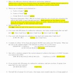 50 Nuclear Decay Worksheet Answers Key | Chessmuseum Template Library Inside Radioactive Decay Worksheet Answers