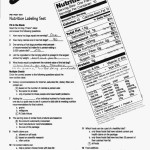 50 Nutrition Label Worksheet Answer | Chessmuseum Template Library Inside Nutrition Label Worksheet Answer Key