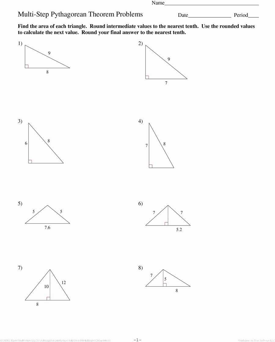 50 Pythagorean Theorem Worksheet Answers | Chessmuseum Template Library For Pythagoras Theorem Worksheet With Answers