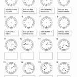 50 Que Hora Es Worksheet | Chessmuseum Template Library Throughout Que Hora Es Worksheet
