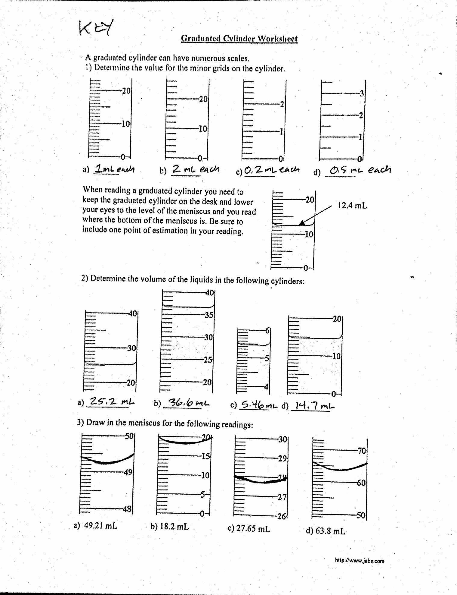 50 Reading Graduated Cylinders Worksheet | Chessmuseum Template Library regarding Reading A Graduated Cylinder Worksheet