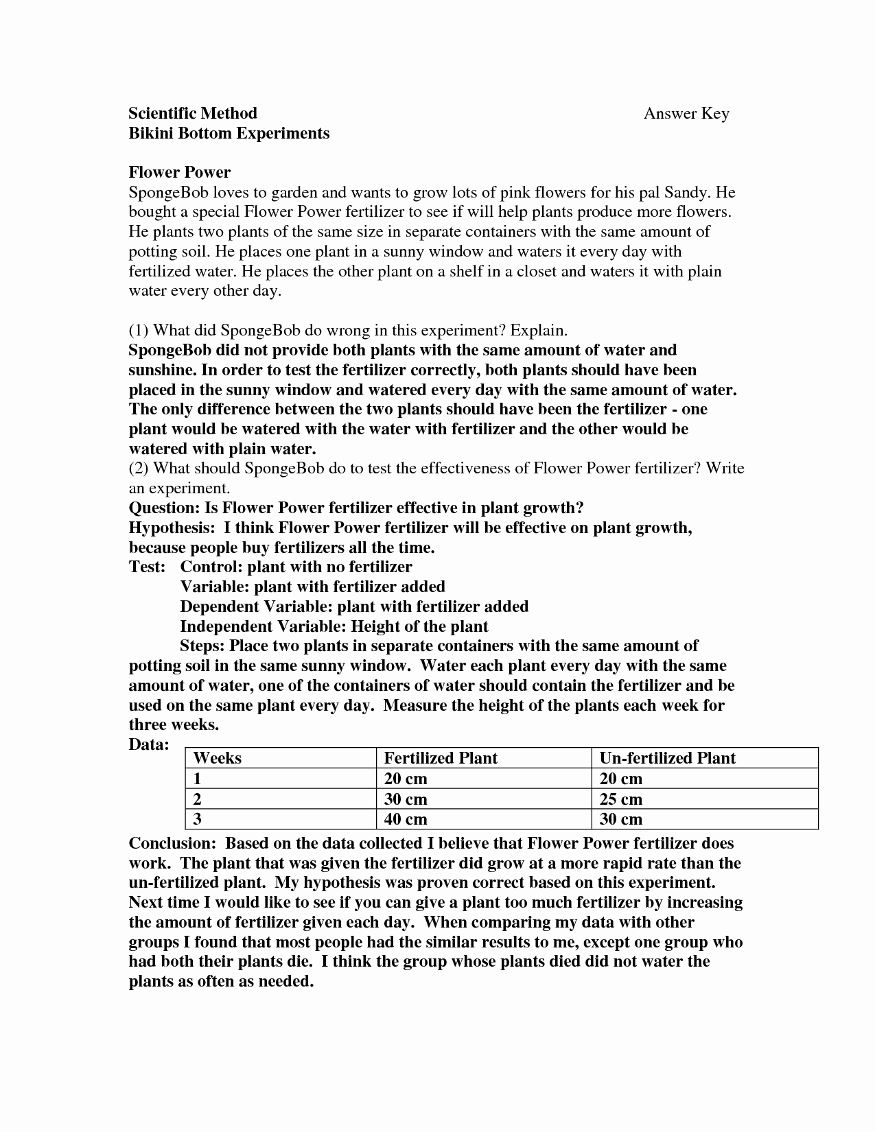50 Scientific Method Story Worksheet Answers | Chessmuseum Template Library with regard to Scientific Method Story Worksheet Answers