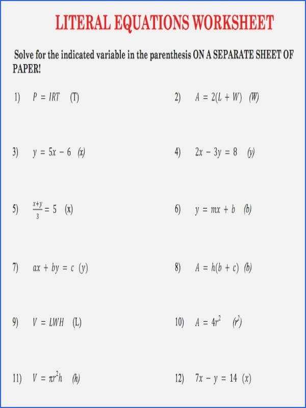50 Solving Literal Equations Worksheet | Chessmuseum Template Library pertaining to Solving Inequalities Worksheet Answer Key