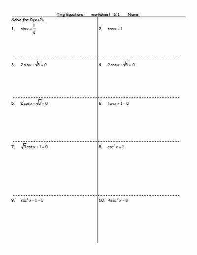 50 Solving Trig Equations Worksheet | Chessmuseum Template Library regarding Solving Trig Equations Worksheet