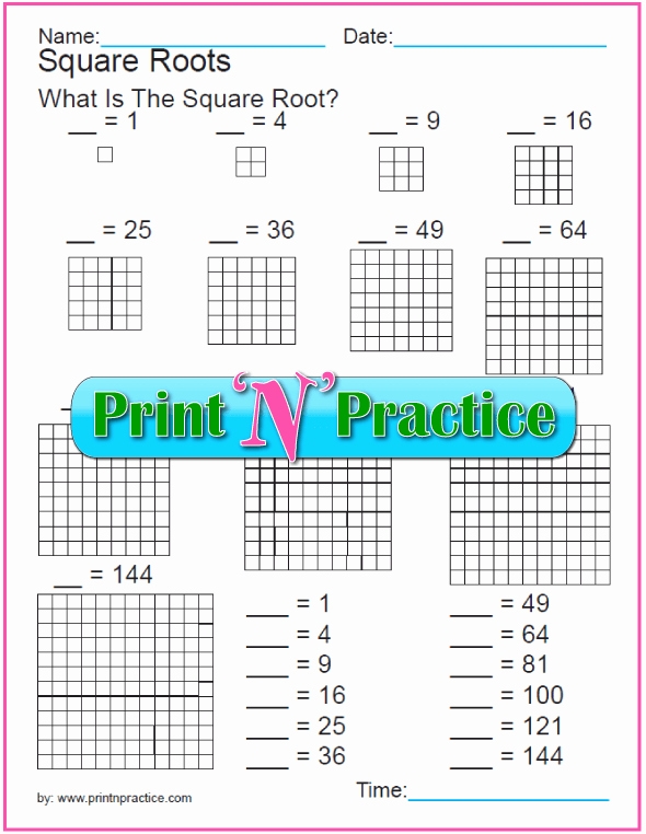 50 Square Root Worksheet Pdf | Chessmuseum Template Library with Square Root Worksheet Pdf