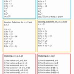 50 Substitution Method Worksheet Answer Key | Chessmuseum Template Library Inside Substitution Method Worksheet Answer Key