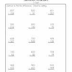 50 Subtracting Across Zero Worksheet | Chessmuseum Template Library In Subtracting Across Zeros Worksheet